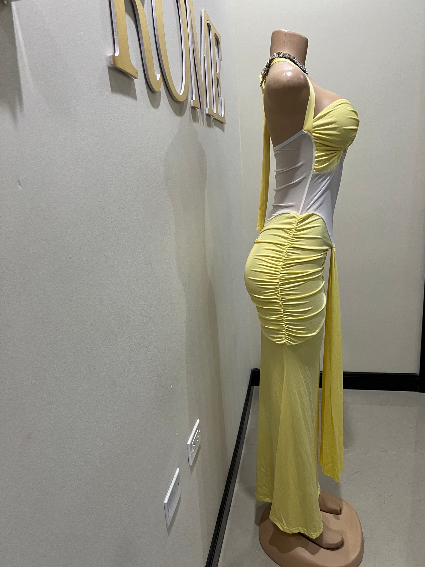 Sweetheart Vibe Nara Dress (Yellow)