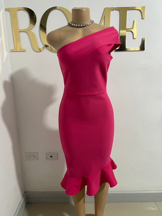 Olivia Bandage Glam Dress (Pink)