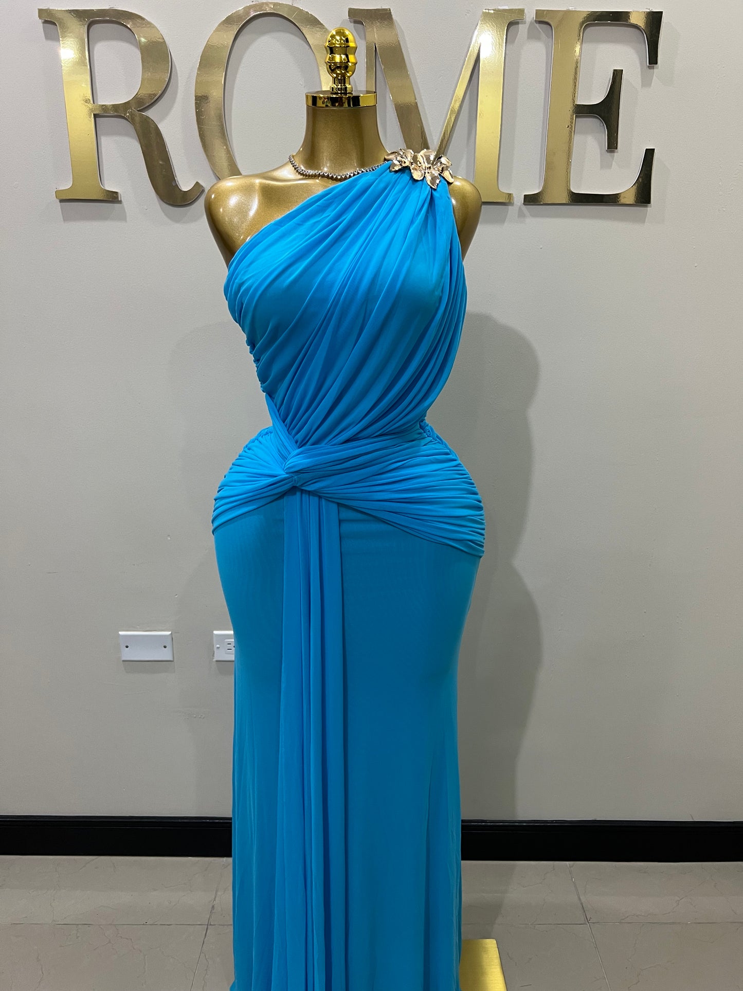 Michelle Petal Grace Dress (Blue)