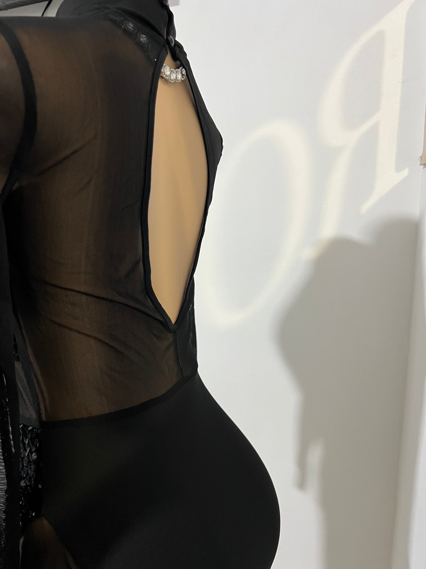 Leah Sequin Dress (Black)