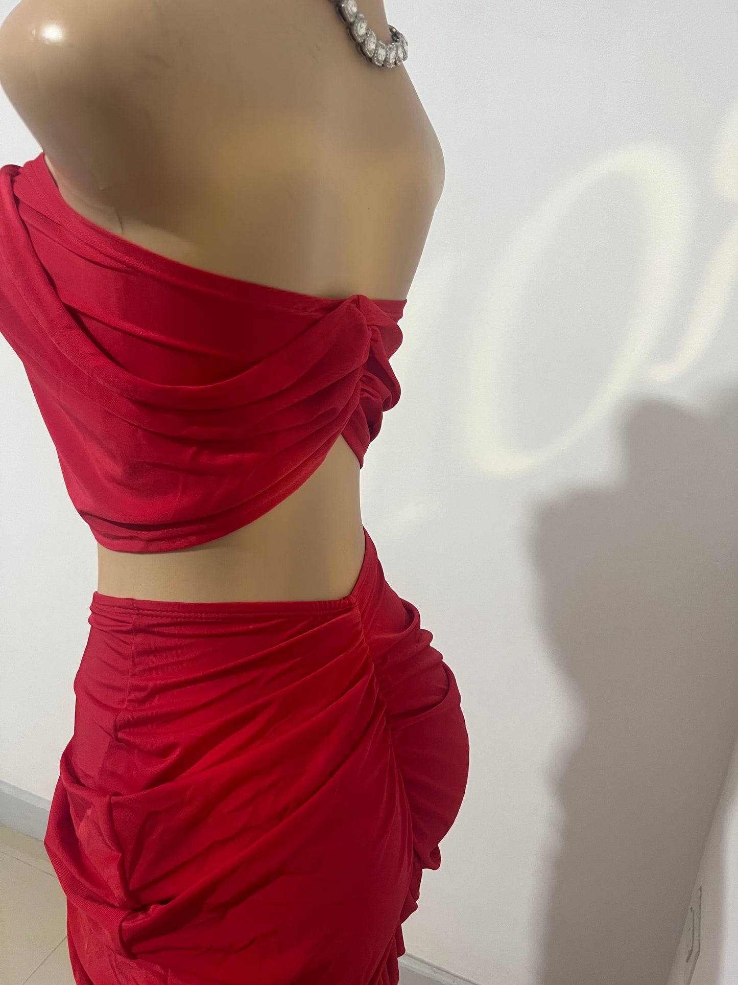 Zuri Skirt Set (Red)