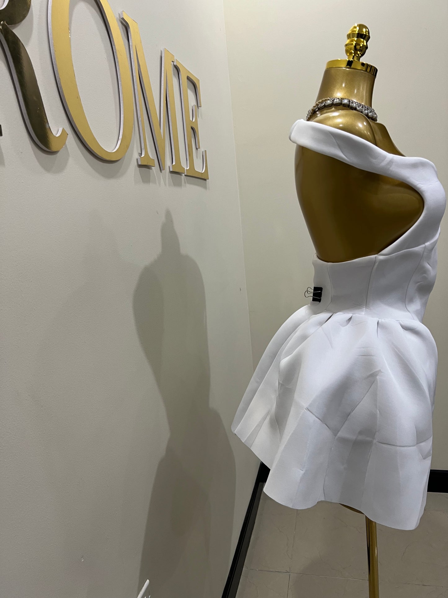 Francesca Diana Dress (White)