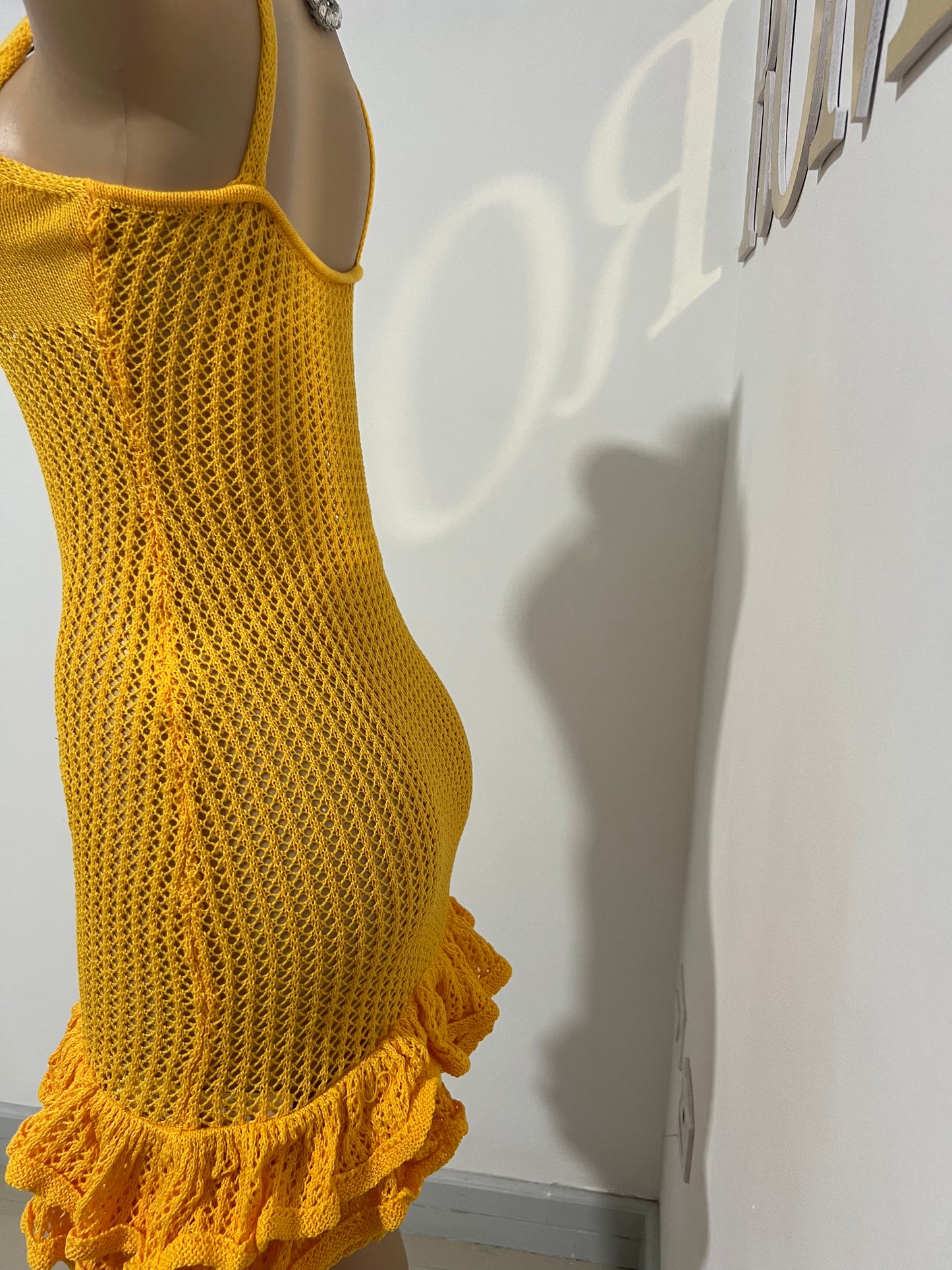 Azalea Crochet Dress (Yellow)