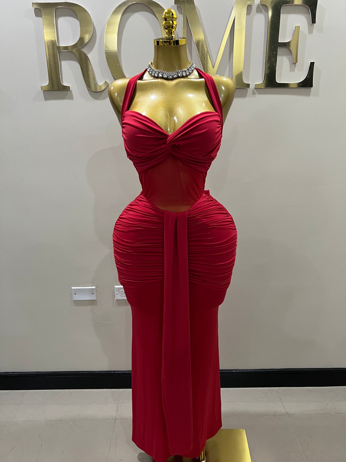 Sweetheart Nara Dress (Red)