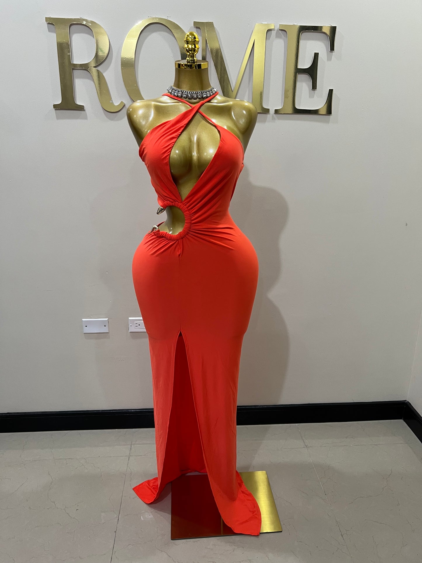 Snake Ming Dress (Orange)