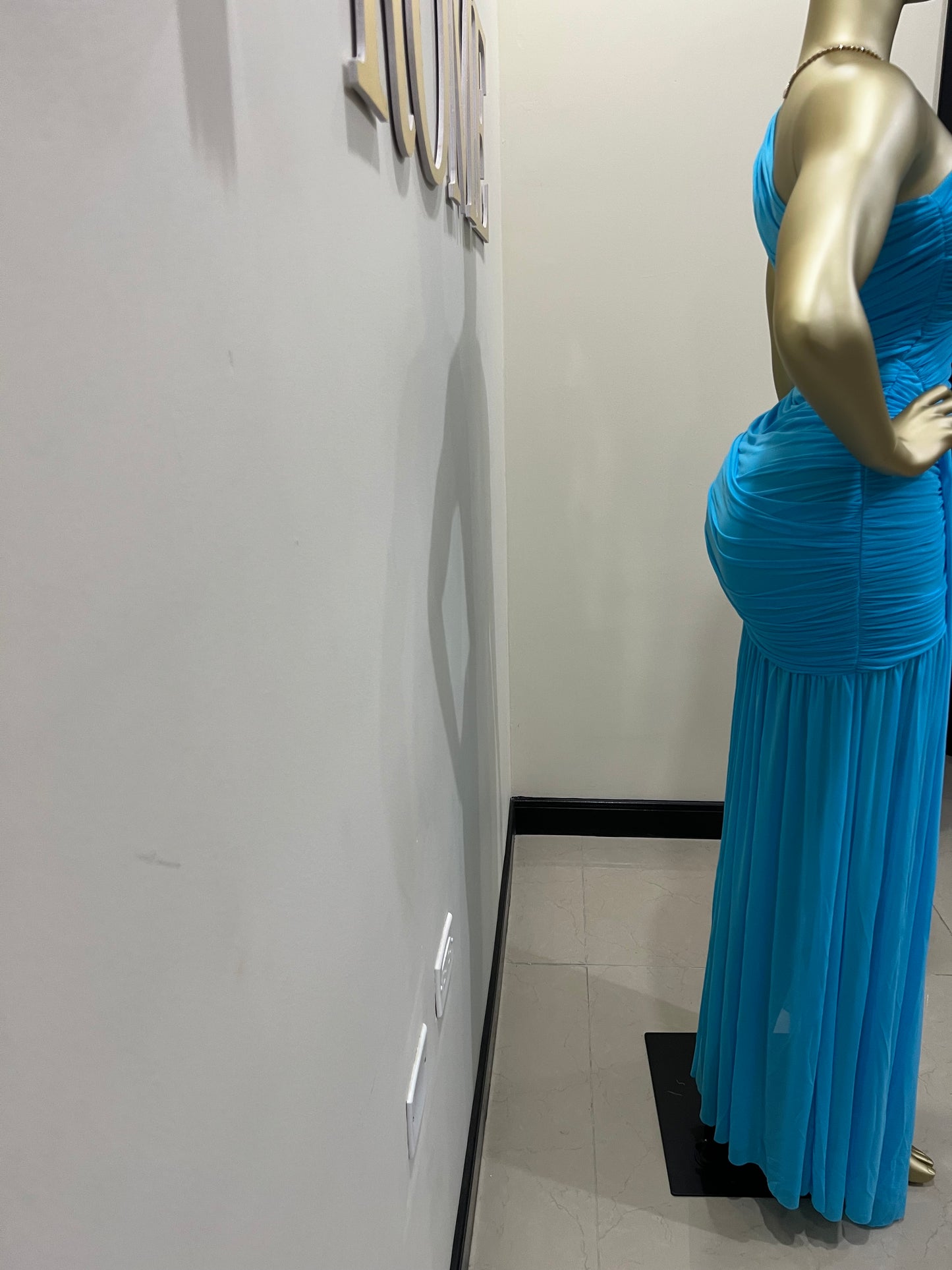 Michelle Grace Chain Dress (Blue)