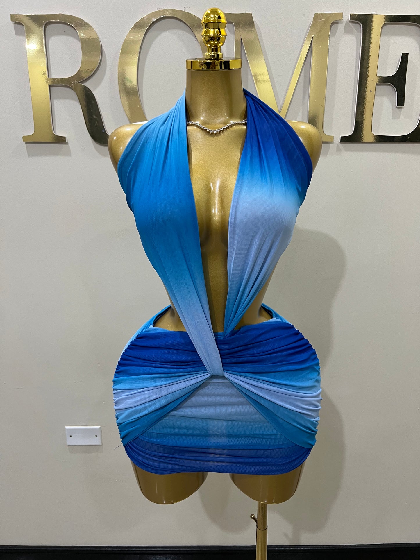 Asia Paradise Mesh Dress (Blue)