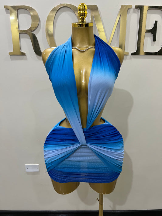 Asia Paradise Mesh Dress (Blue)