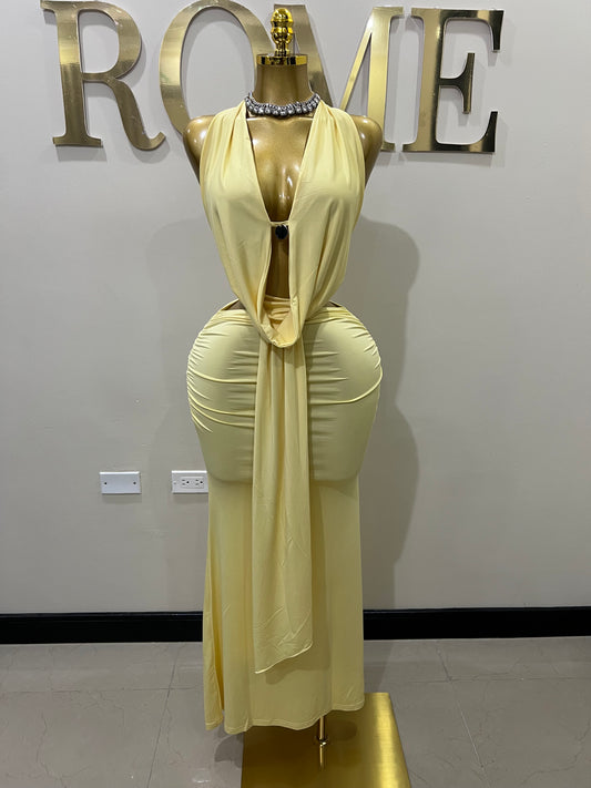 Astra Skirt Set (Yellow)