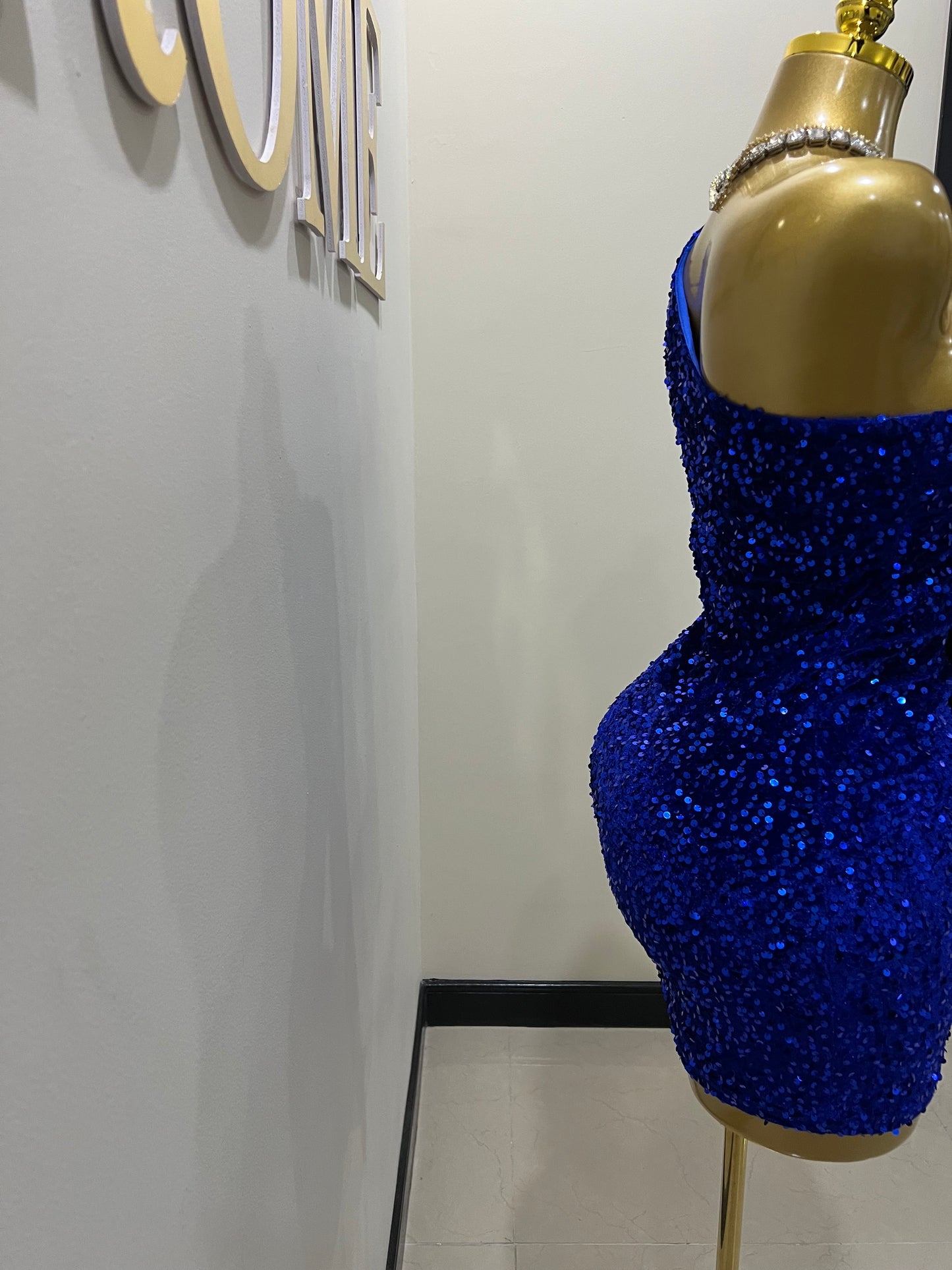 Holly Mini Dress (Blue)