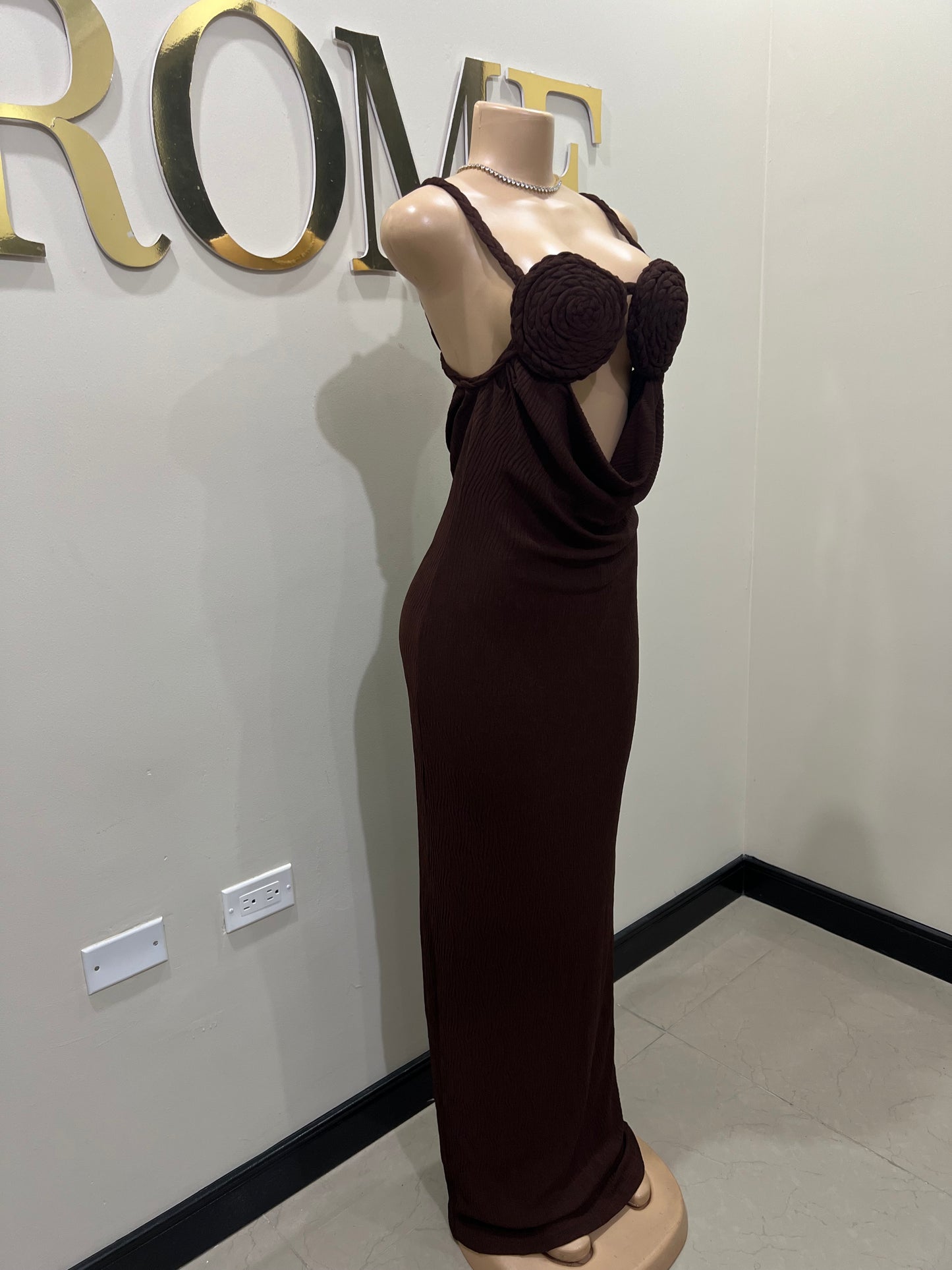 Cocoa Athena Rope Dress (Brown)