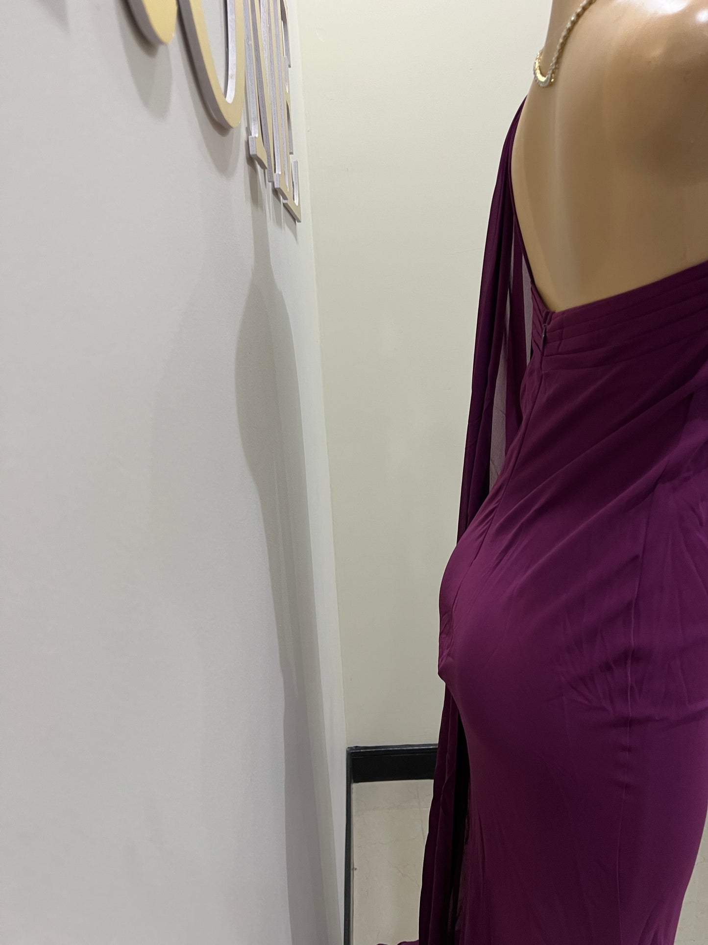 Isabella Chiffon Dress (Purple)