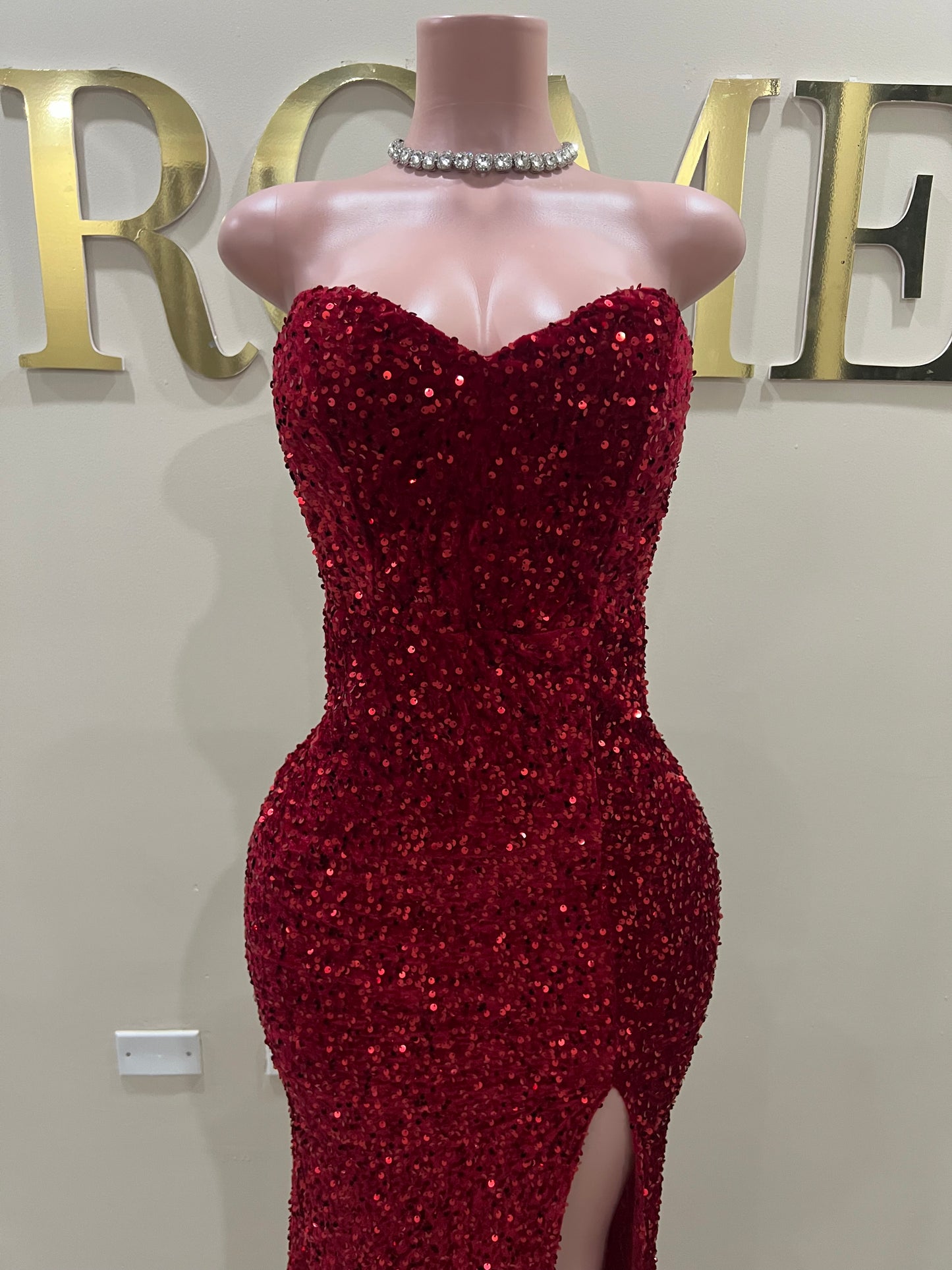 Christina Glam Dress (Red)