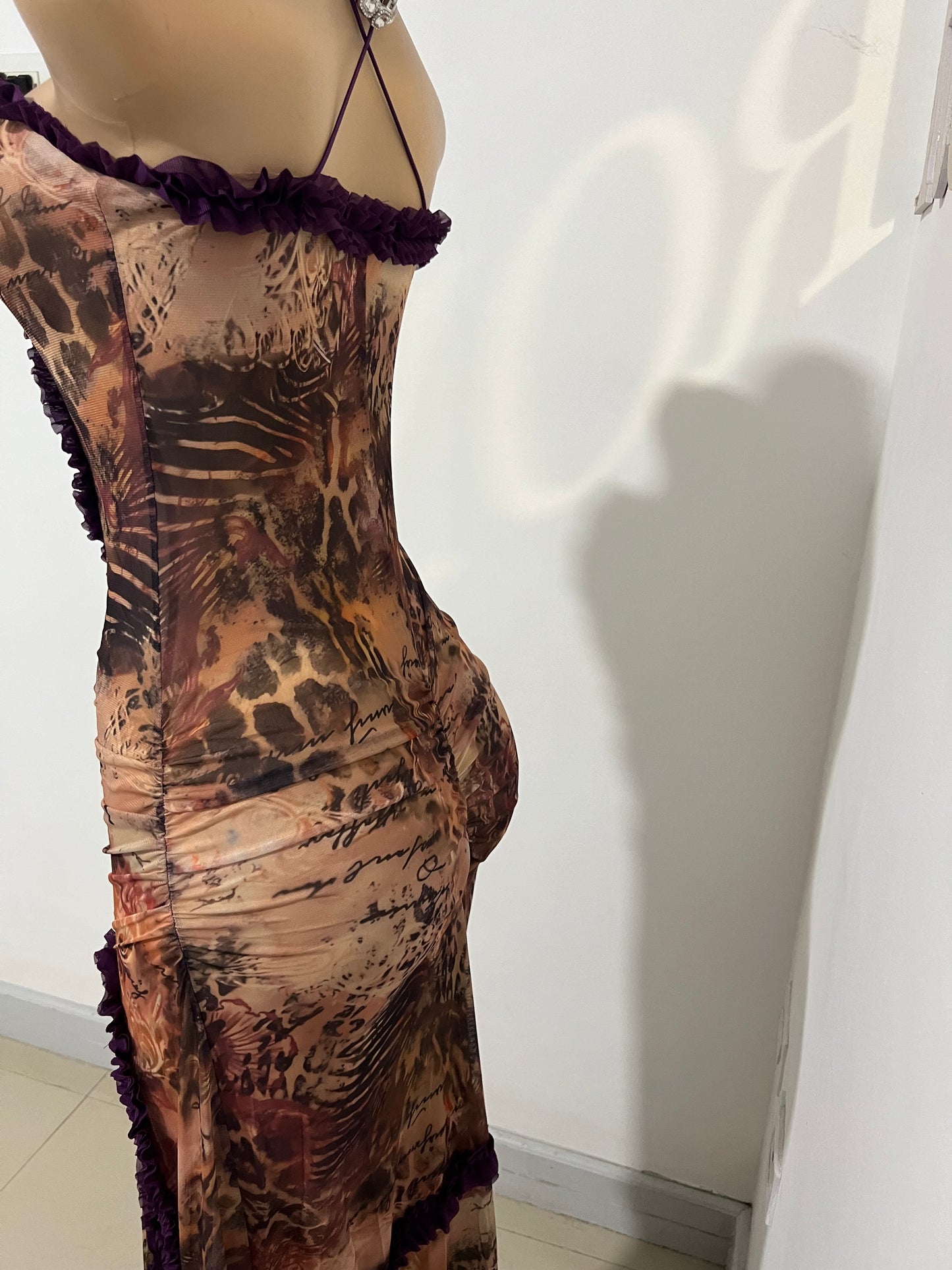 Mila Sheer Dress (Multi- colored)