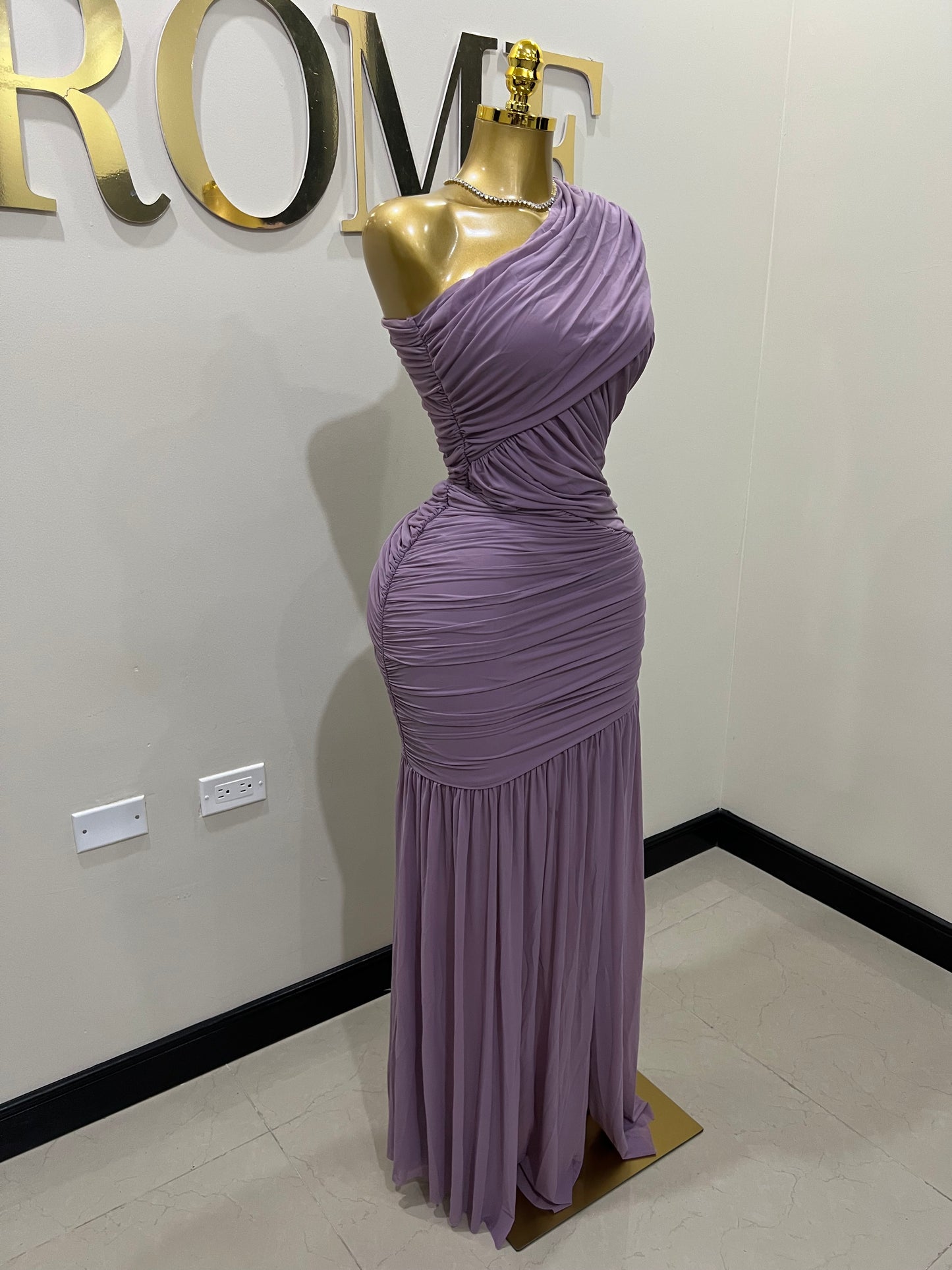 Michelle Aviv Split Dress (Purple)
