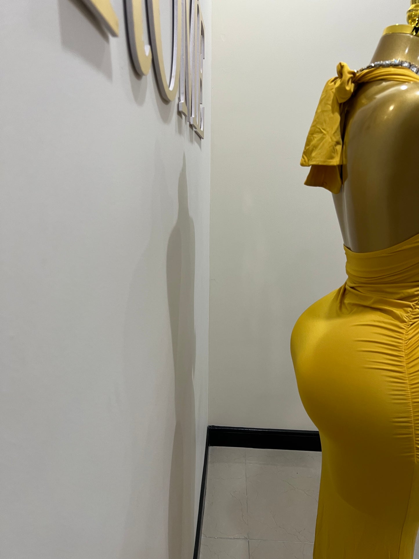 Samira Priscilla Rose Dress (Yellow)