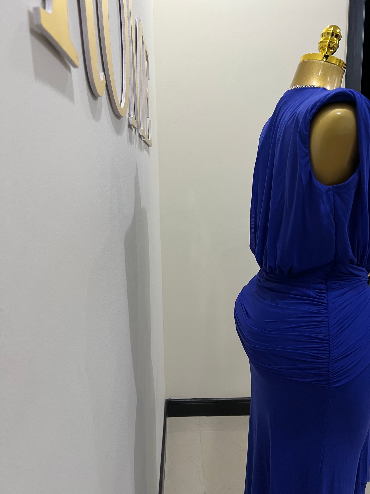 Michelle Snake Dress (Blue)