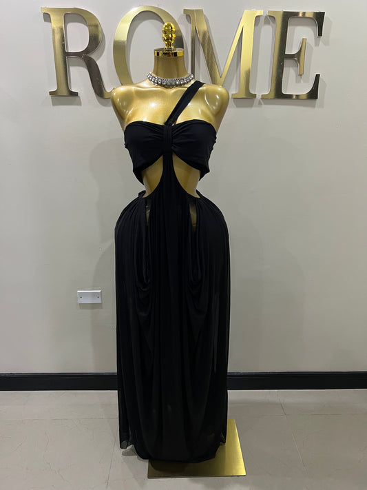 Ruby Mesh Dress (Black)