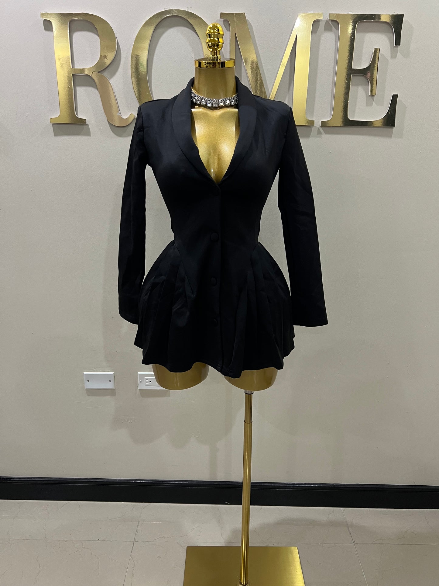 Jodie Mini Dress (Black)