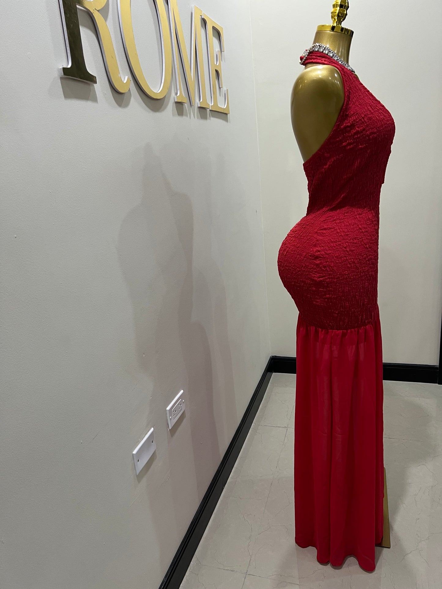 Athena Swirl Dress (Red)