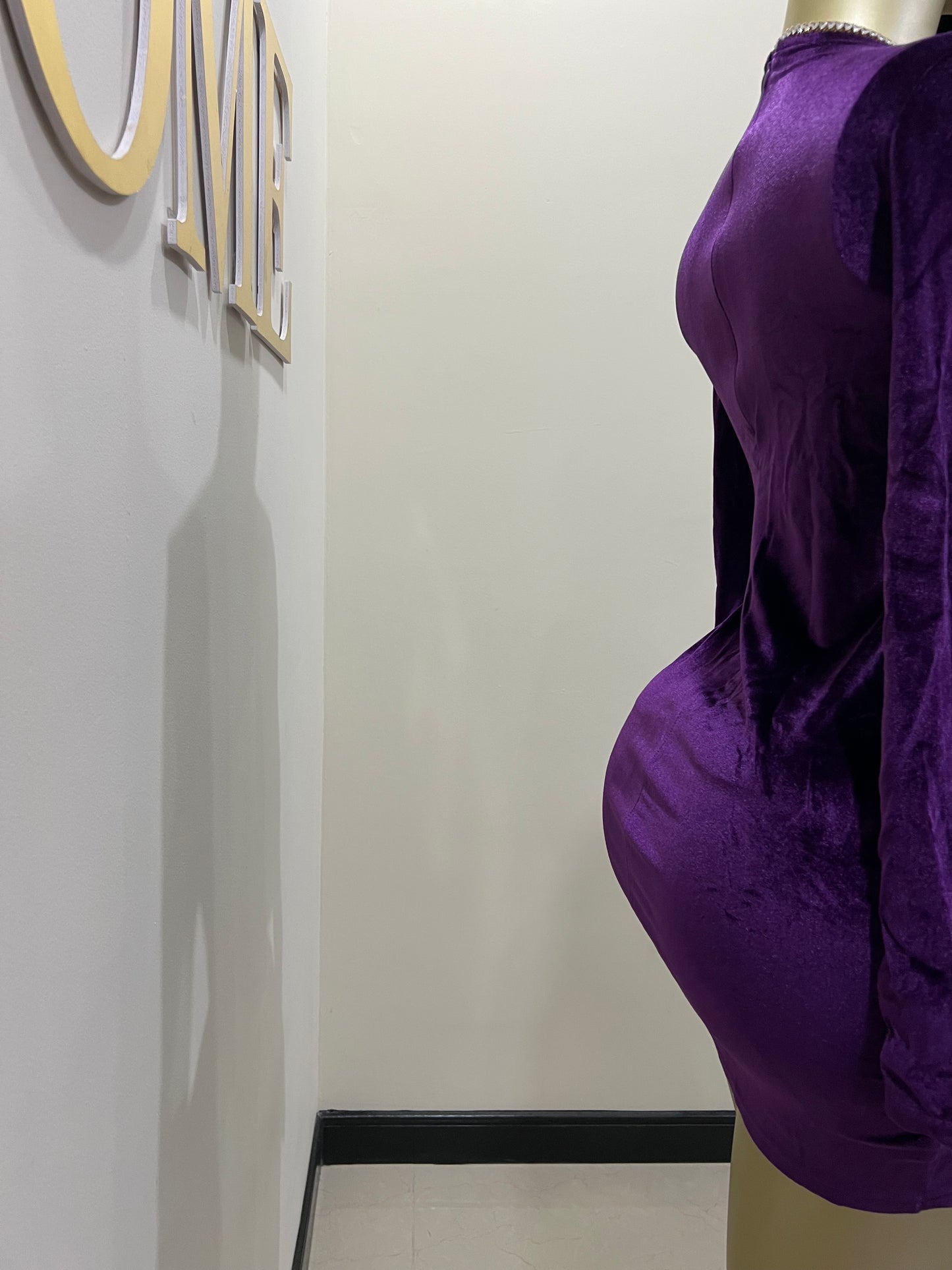 Adele Sweetheart Dress (Purple)