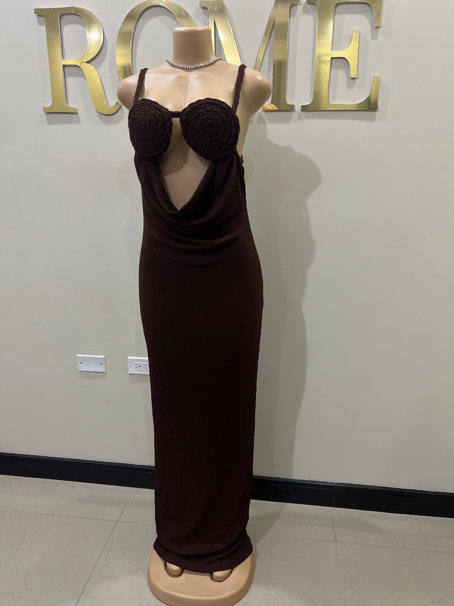 Cocoa Athena Rope Dress (Brown)