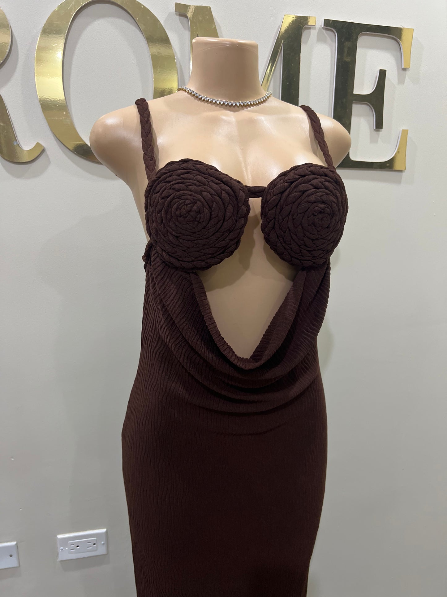 Cocoa Athena Rope Dress (Brown)