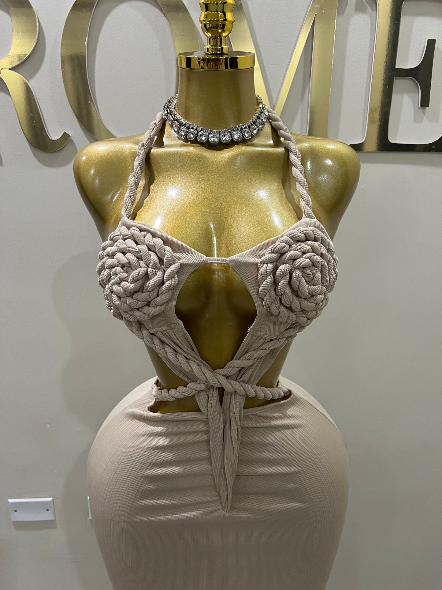 Athena Rope Dress (Brown)