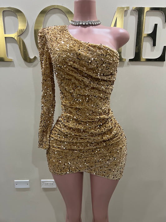 Holly Beth Dress (Gold)
