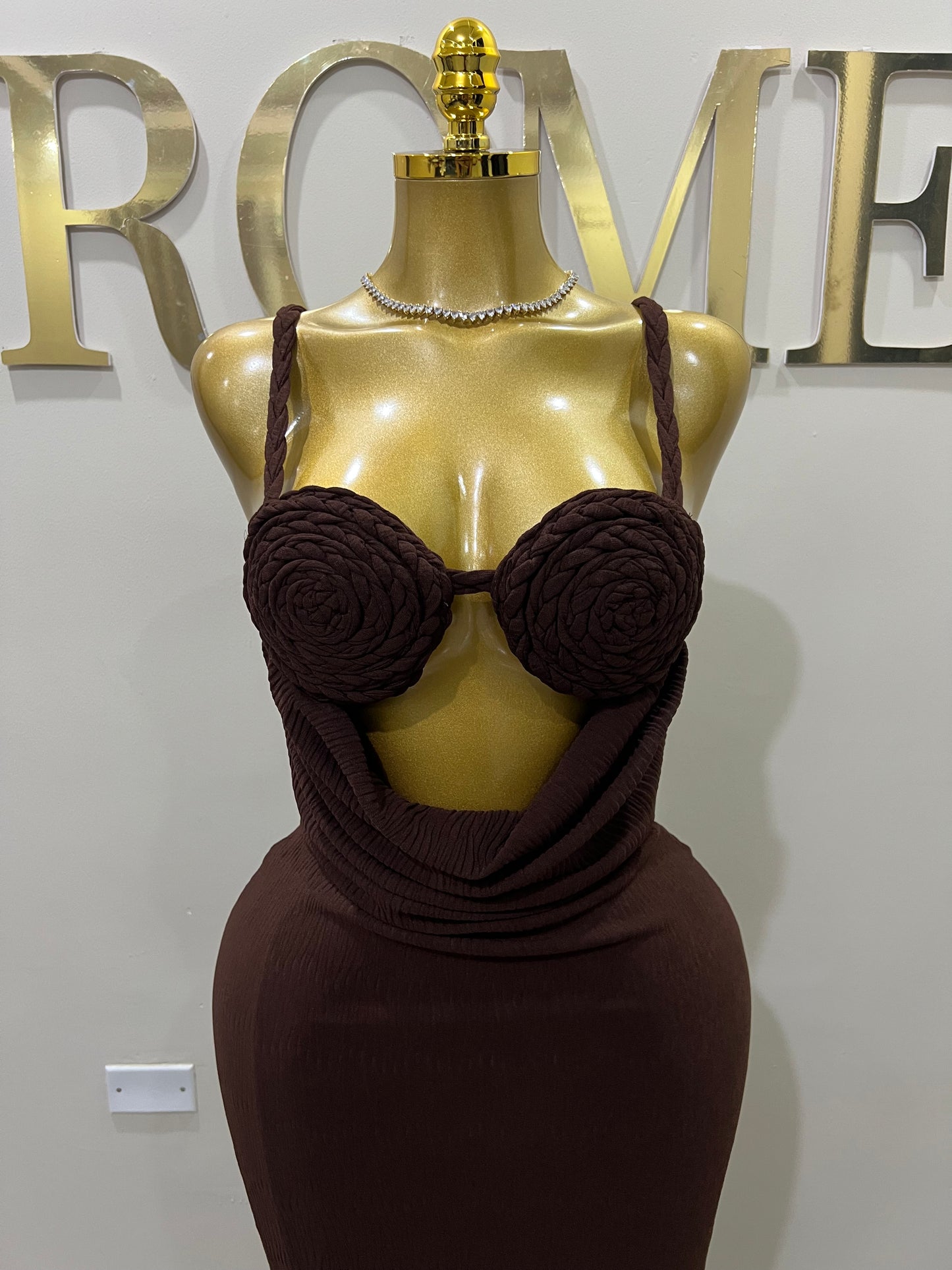 Cocoa Athena Rope Dress (Brown)