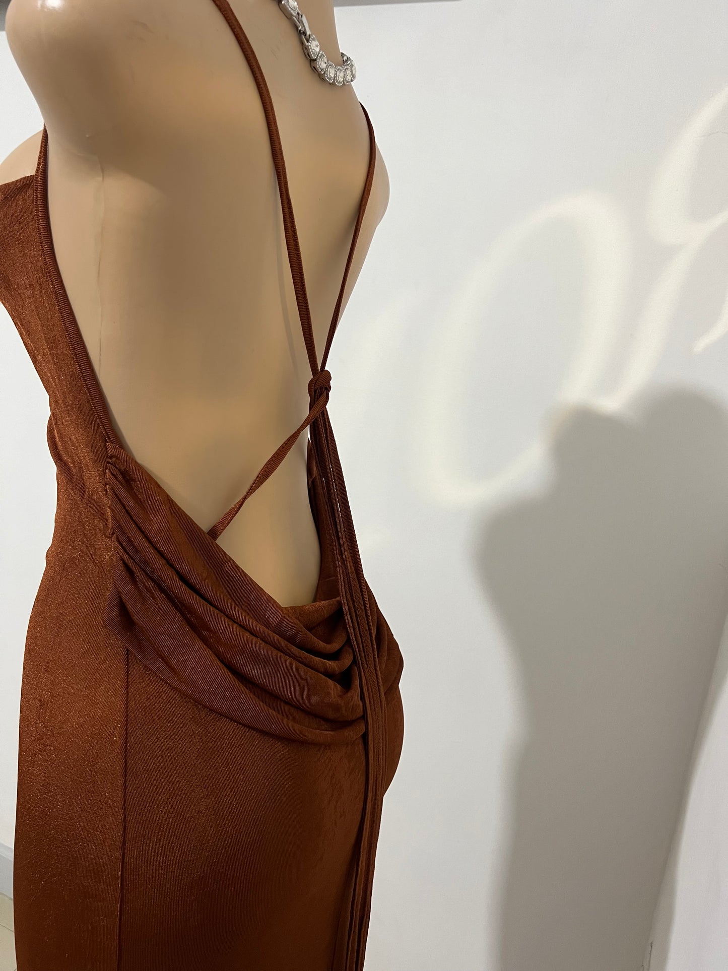 Carey Vibe Dress (Brown)