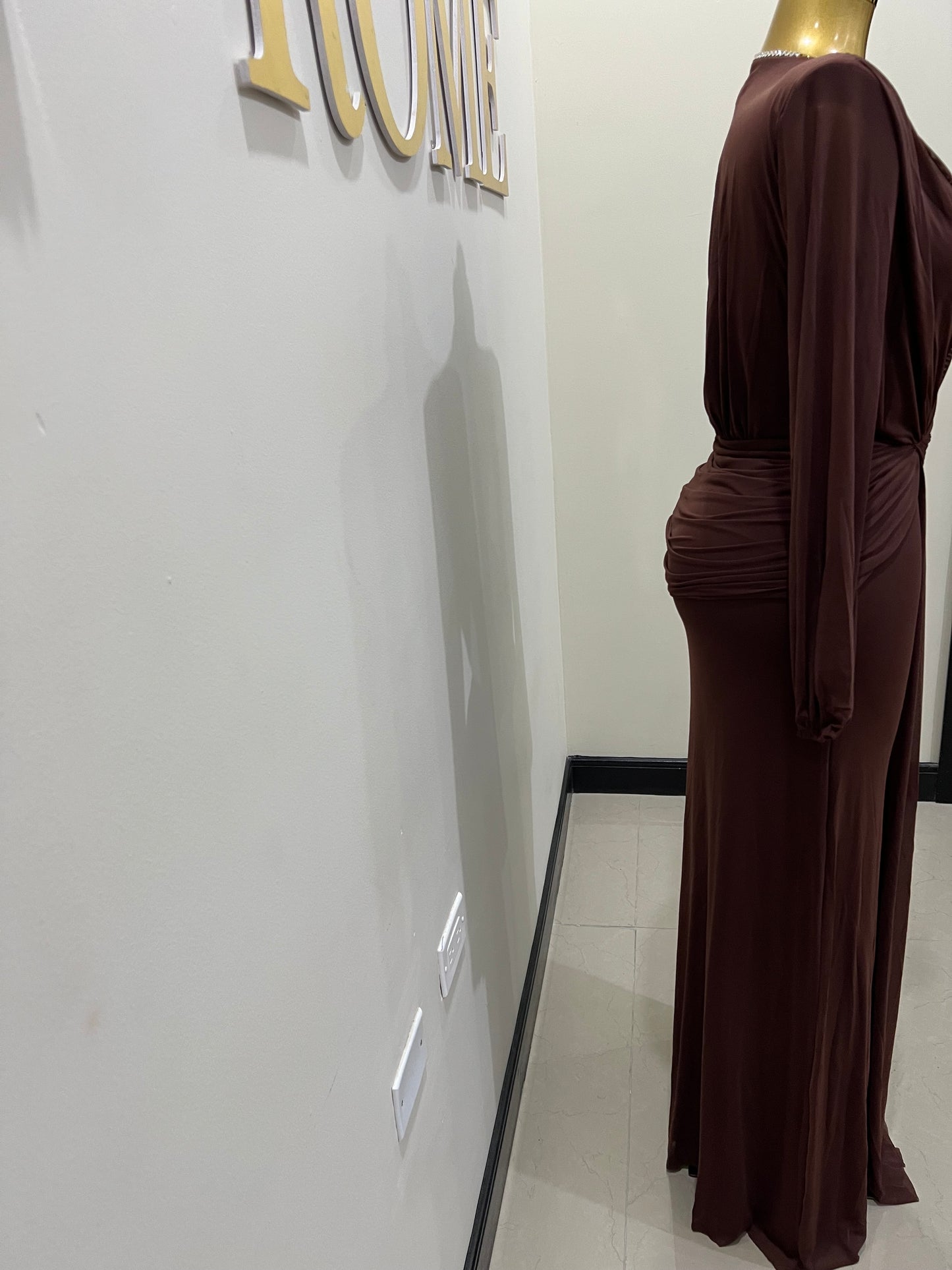 Michelle Victoria Dress (Brown)