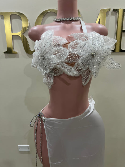 Rachel Flower Skirt Set