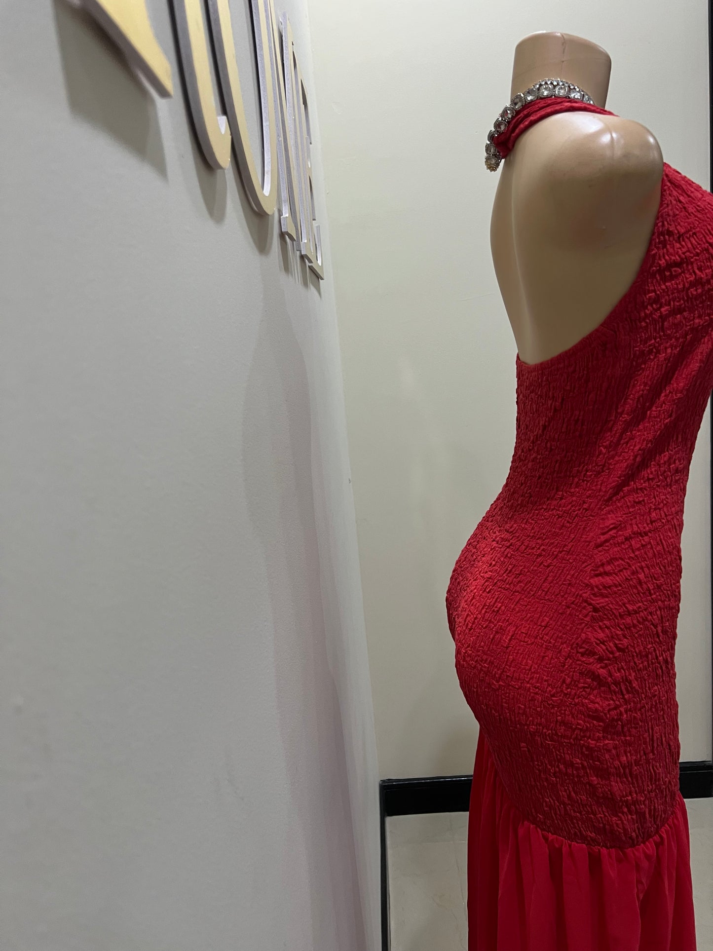 Athena Swirl Dress (Red)