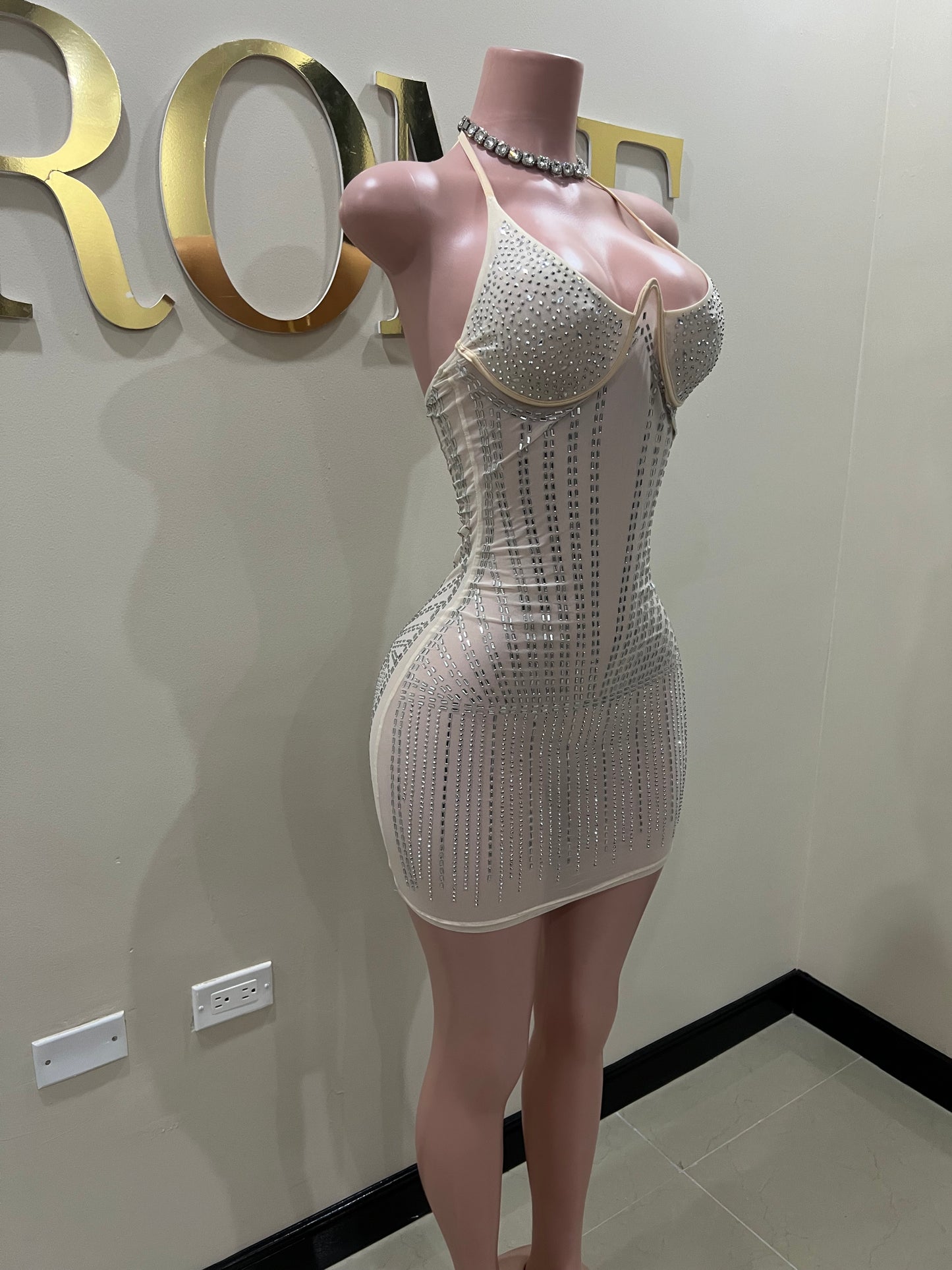 Medusa Mini Dress 2 (Nude)