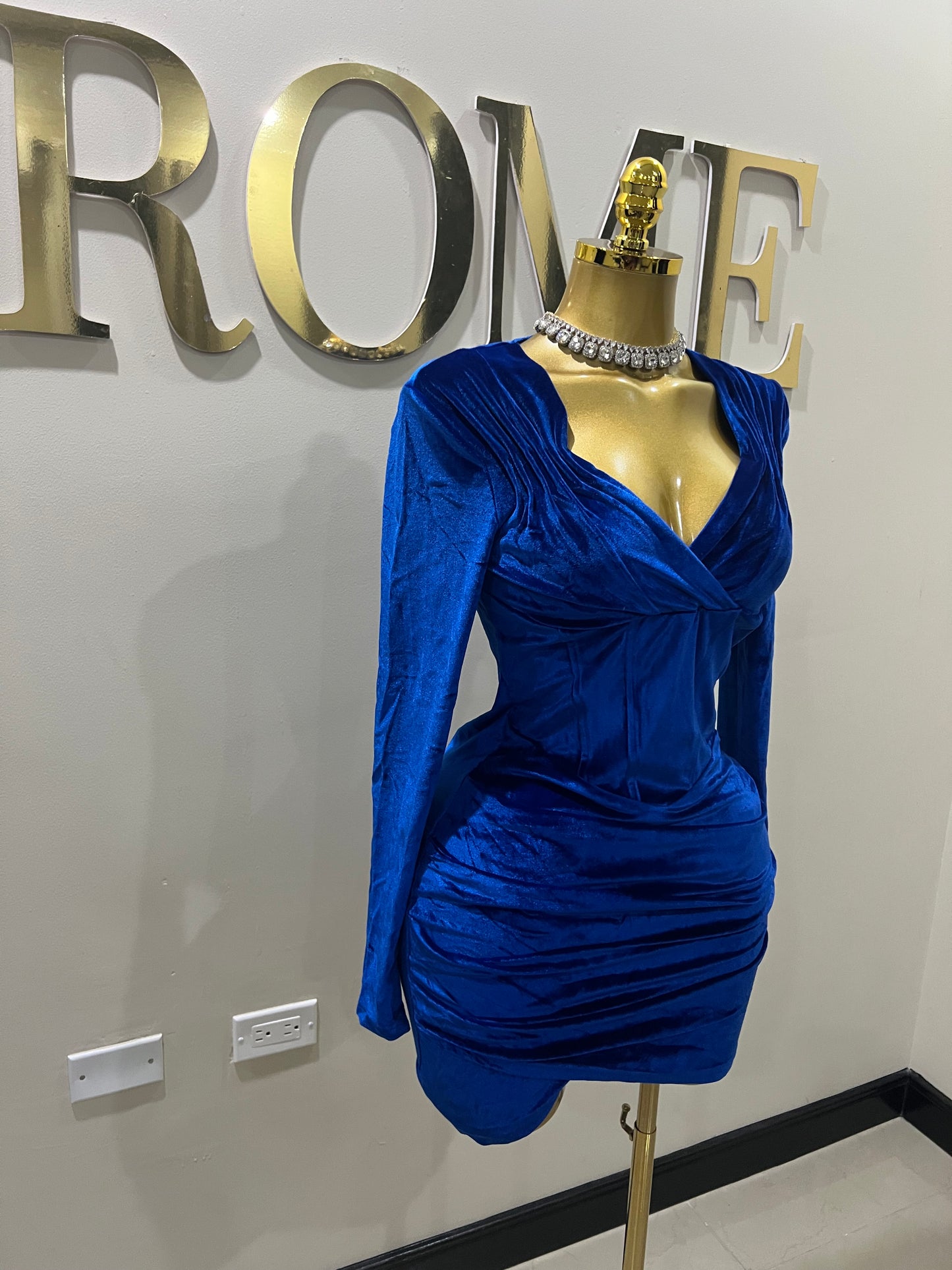 Adele Sweetheart Dress (Blue)