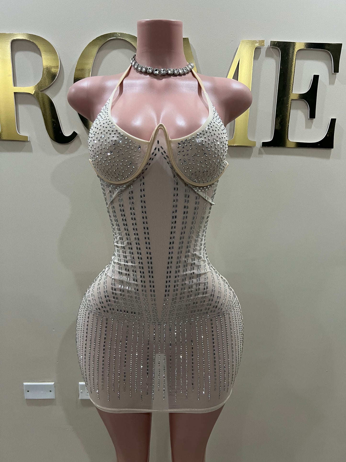 Medusa Mini Dress 2 (Nude)