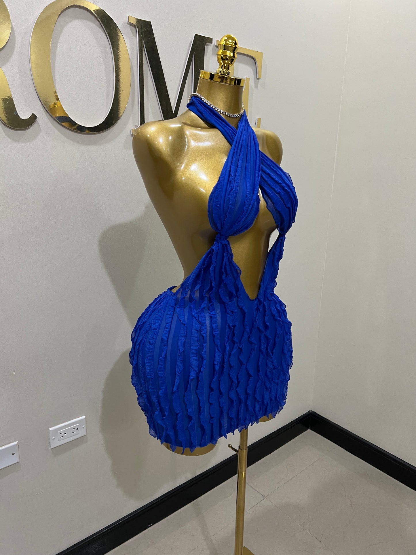 Lily Mini Dress (Blue)
