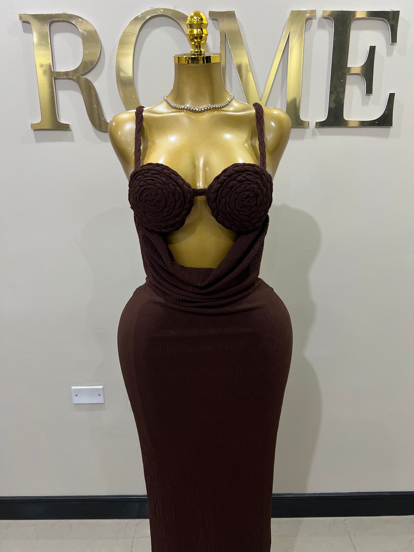 Cocoa Athena Rope Dress (Brown)