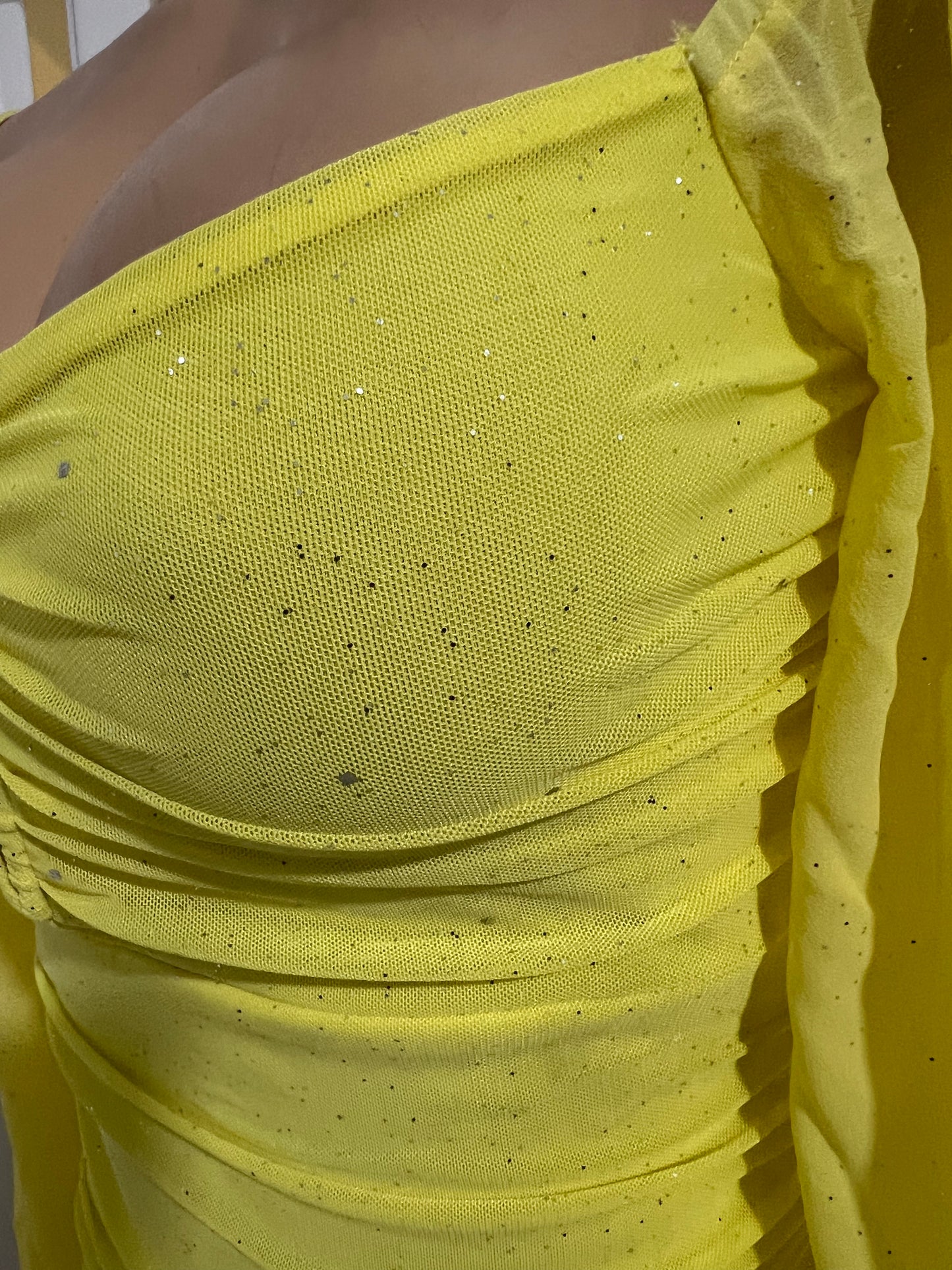 Aubrey Sprinkles Dress (Yellow)