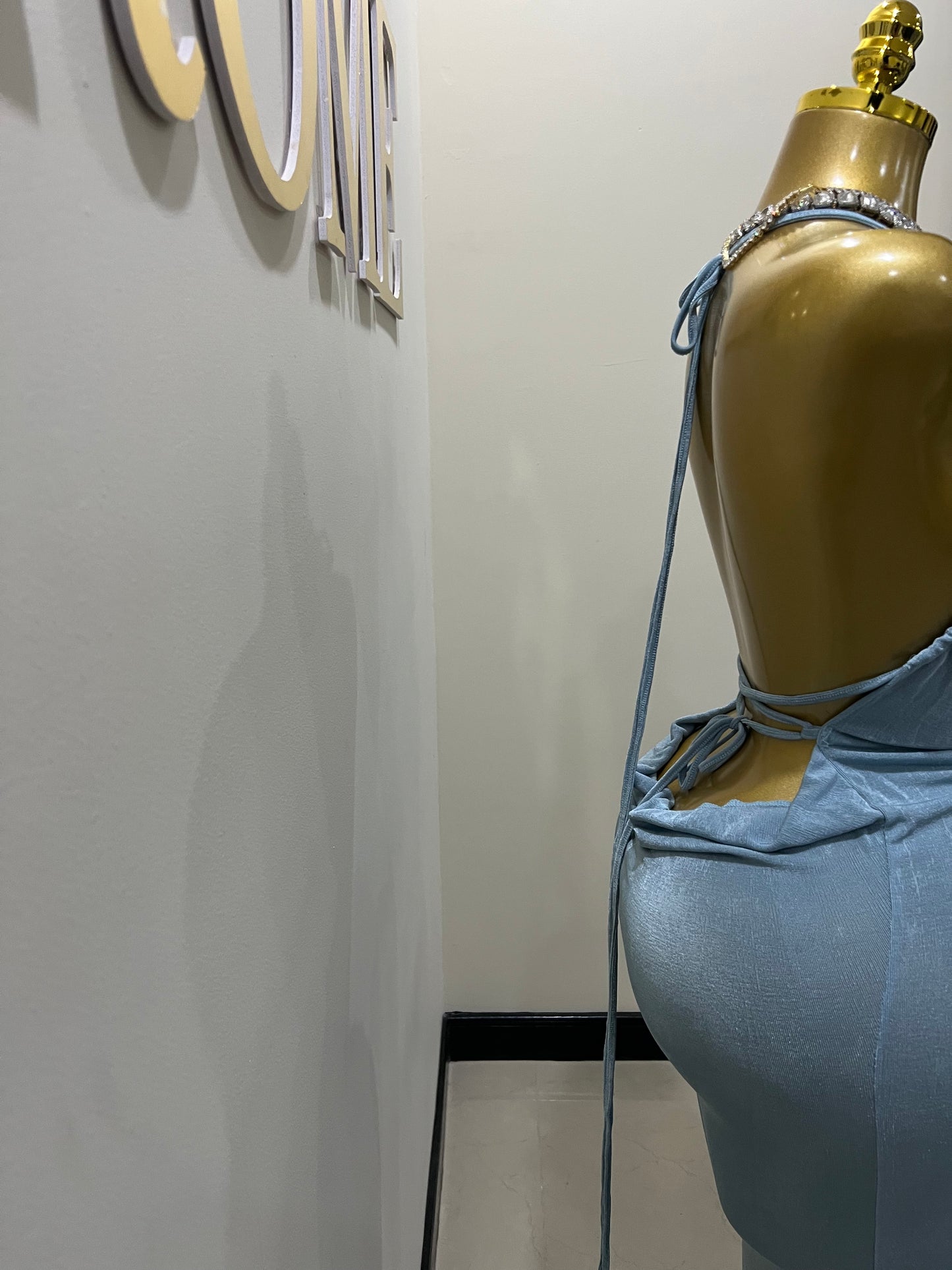 Carey Vibe Dress (Ash Blue)