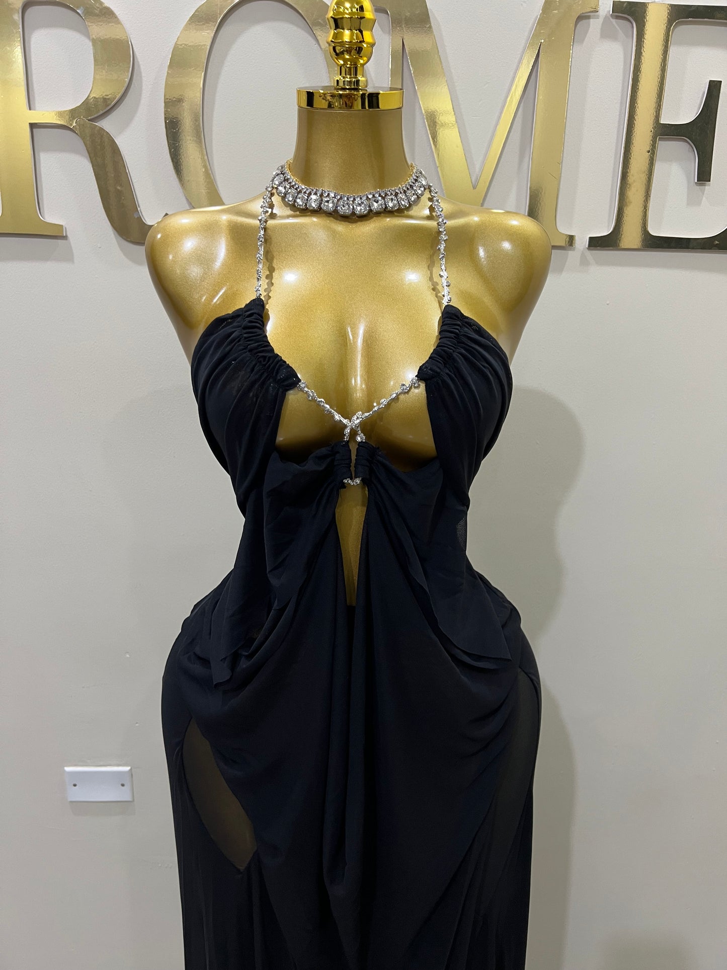 Kim Mesh Dress (Black)