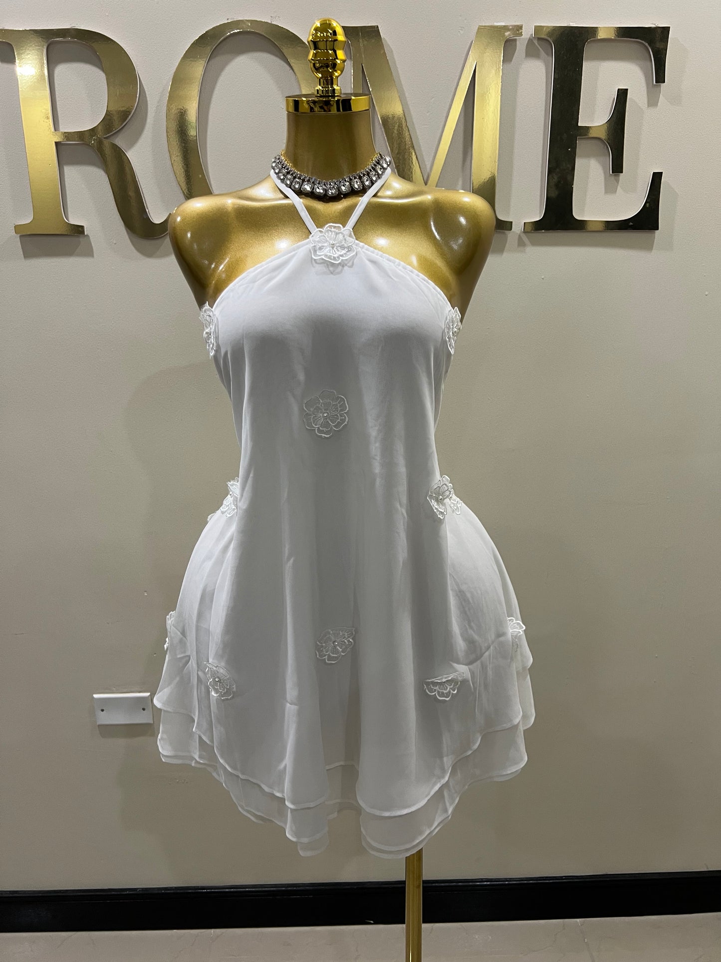 Rumi Petal Dress (White)