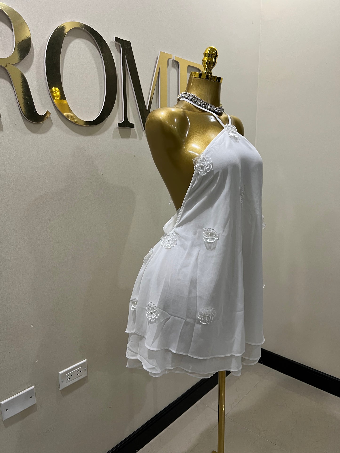 Rumi Petal Dress (White)