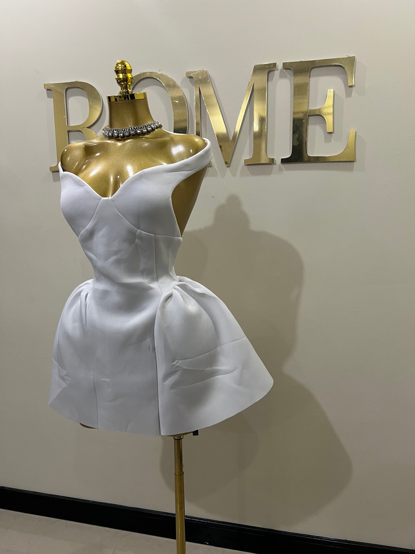 Francesca Diana Dress (White)