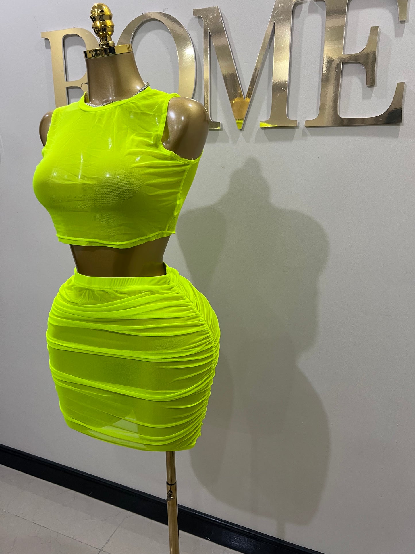 Skylar Mesh Skirt Set Cover Up