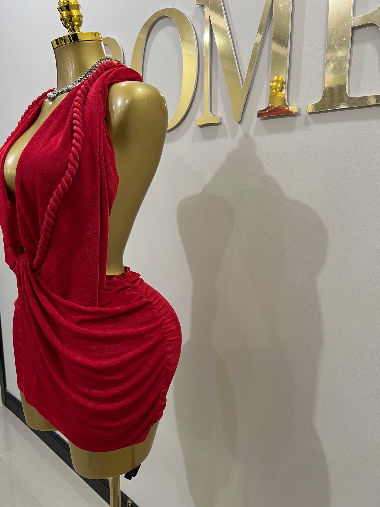 Cassie Rope Dress (Red)