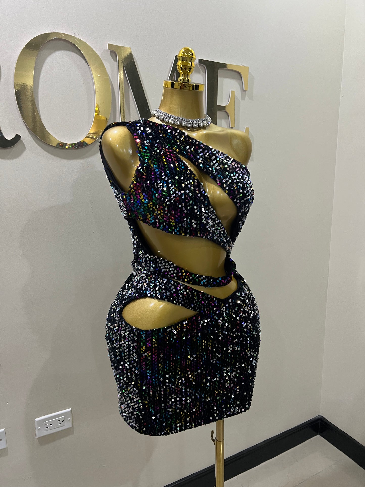 Ibiza Sequin Dress (Multi-color)