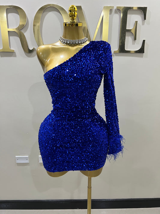 Holly Mini Dress (Blue)