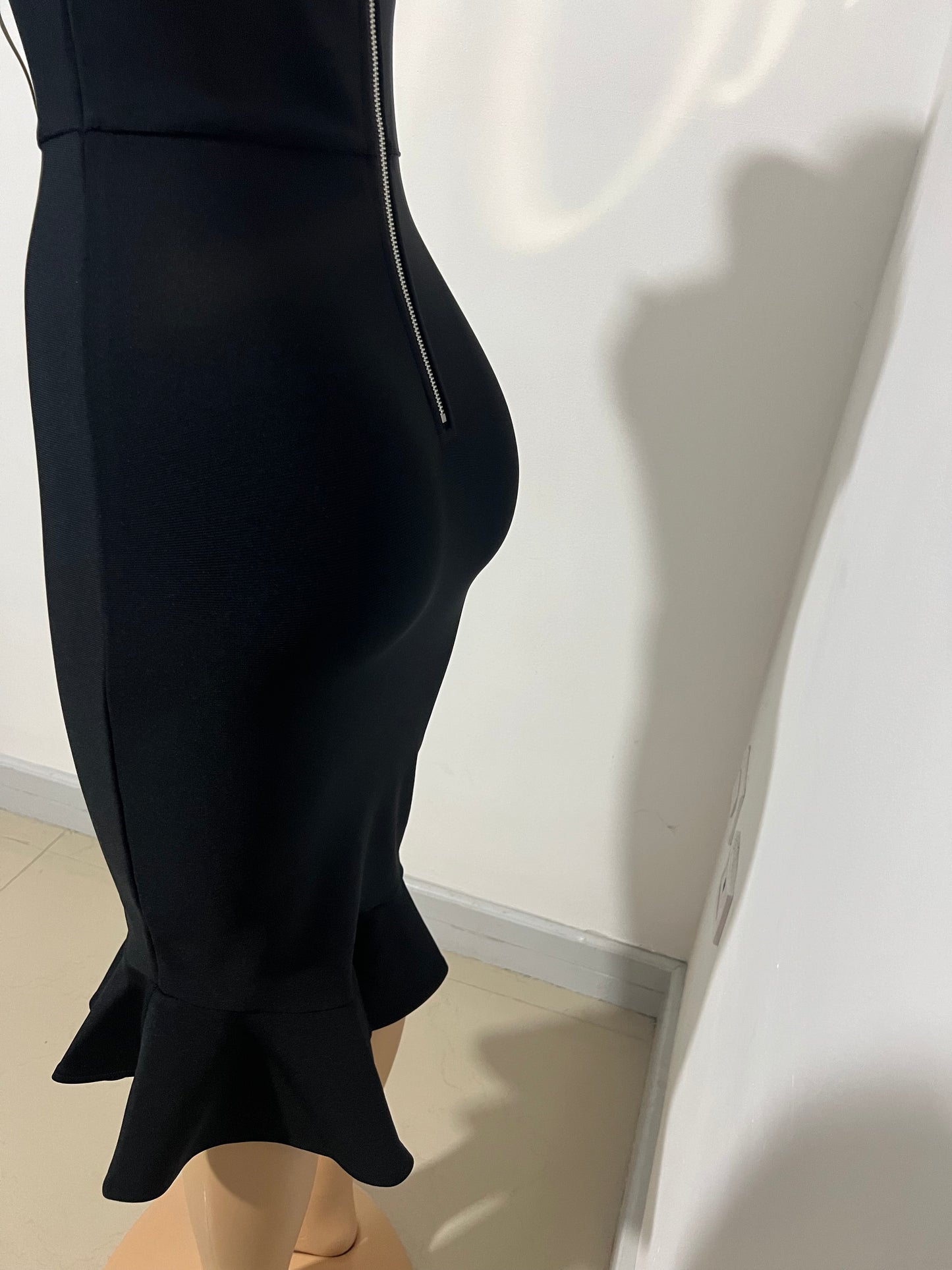 Olivia Bandage Glam Dress (Black)